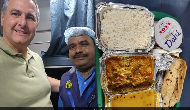 American Socialist Salvatore Babones Praised The Food Served In The Rajdhani Express, Shared A Picture Of The Food On Twitter And Wrote This – भारतीय भोजन को देखकर विदेशी शख्स हुआ बेहद खुश, ट्विटर पर लिखा