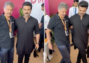 Anand Mahindra Gets Lessons From Ram Charan On Naatu Naatu Hook Step In Viral Video See Actor Reply