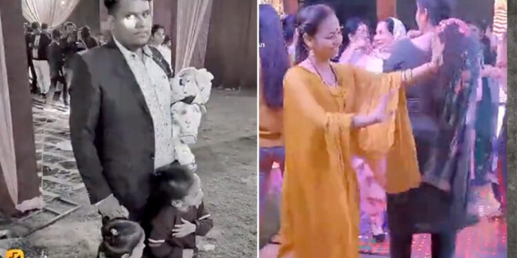 The Wife Was Dancing On The Stage And The Husband Is Watching With The Children, People Are Saying – The Husband Is Responsible – पत्नी स्टेज पर डांस कर रही थी और पति बच्चों को लेकर देख रहा है, लोग कह रहे हैं