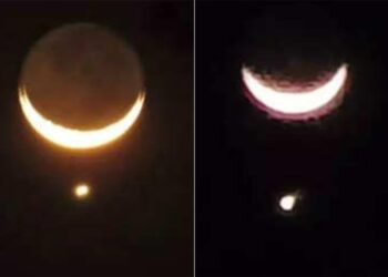 Almost Chandrabindoo: Rare Moon-Venus Conjunction Leaves Twitter In Awe Did You See It | Nasa Shared The Picture Of Moon When Venus Comes Closer To It
