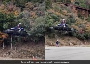 You Can Now Actually Fly A Bike Watch Viral Clip Of The Worlds First Flying Bike