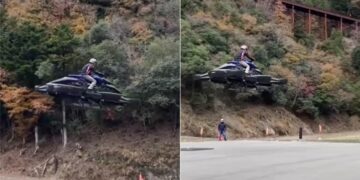 You Can Now Actually Fly A Bike Watch Viral Clip Of The Worlds First Flying Bike