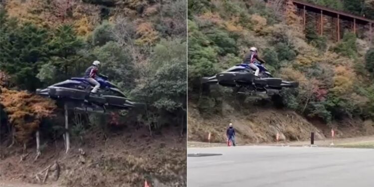 You Can Now Actually Fly A Bike Watch Viral Clip Of The Worlds First Flying Bike