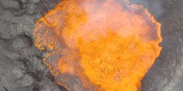 Watch Volcano Eruption: Lava Eruption Inside A Volcano Captured By Drone, Lava Boiling Inside The Volcano Shocking Video Goes Viral On Social Media, Drone Footage Shows Bubbling Lava