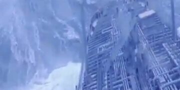 Viral Video Of A Ship Navigating Through Massive Waves In Atlantic Ocean