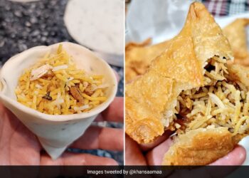 Biryani Samosa Was Made By Filling Biryani Inside The Samosa Internet Gets Angry Says Both Have Been Wasted – समोसे के अंदर बिरयानी भरकर बना दिया बिरयानी समोसा, भड़के लोग, बोले