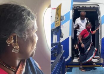 Watch: 62 Year Old YouTuber From Telangana Boards Her First Flight | 62 Year Old Woman First Flight Share Experience Wins Heart