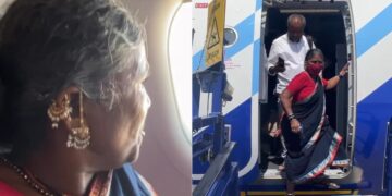 Watch: 62 Year Old YouTuber From Telangana Boards Her First Flight | 62 Year Old Woman First Flight Share Experience Wins Heart