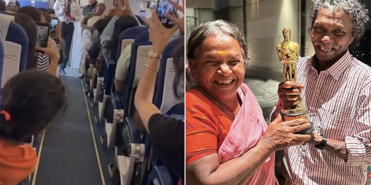 Oscar Fever: Pilot Gives A Big Shoutout To Elephant Whisperers Bomman And Bellie On Board An IndiGo Flight To Ooty