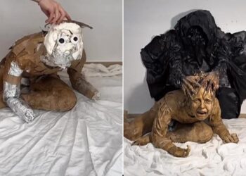 Portrait Art Tallent Video: Viral Video Of Artist Is Seen Making A Mannequin With Help Of Junk