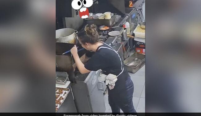 Woman Dropped Her Mobile In The Fryer While Cooking Then What Happened Next Will Make You Laugh In Viral Video