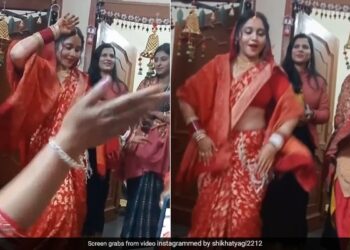 Newly Married Bride Amazing Dance On Punjabi Song In Front Of The Family Goes Viral Dulhan Ka Dance Video – नई नवेली दुल्हन ने घरवालों के सामने पंजाबी गाने पर किया ज़ोरदार डांस, खूब बजीं तालियां, लोग बोले