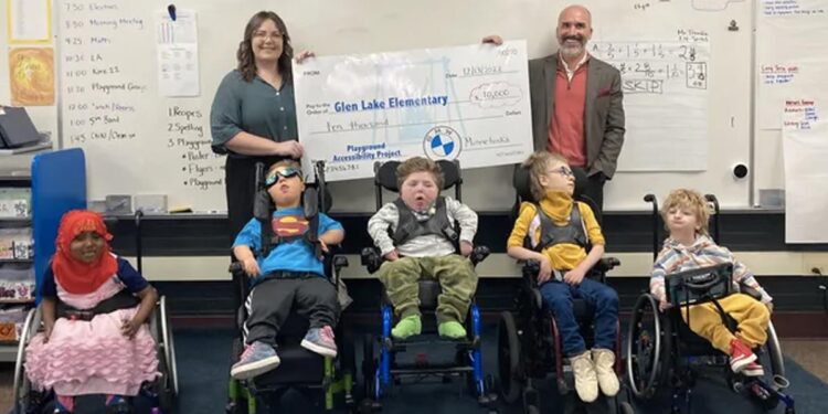 Specially Abled Student Raise Money For There Playground