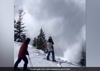 Large Powder Cloud Avalanche Descending Down US Mountain Inernet Says What Incredible Footage See Video – पहाड़ से गिरता रहा बर्फ का बवंडर, हिमस्खलन का ख़ौफनाक मंज़र देख सहम गए लोग, बोले