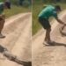 Baby Crocodile Attack Viral Video: Man Try To Attack Baby Crocodile With Pocket Knife Alligator Eat Hand, Magarmach Ka Video