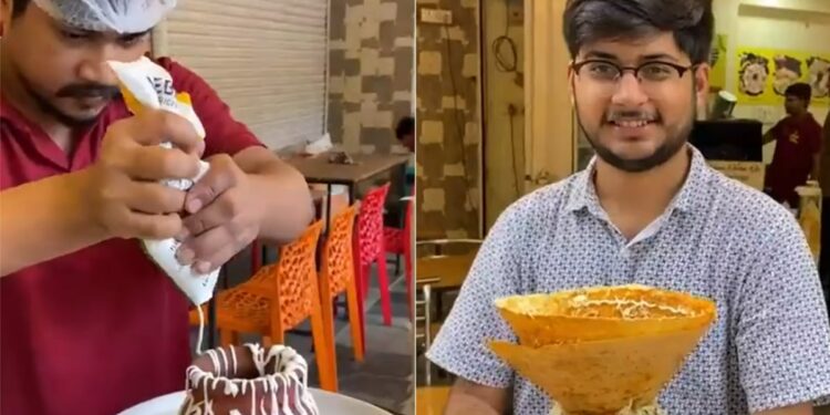 After Masala Dosa Paneer Dosa Matka Dosa Came In The Market Internet Says How To Eat It See Viral Video – मसाला डोसा, पनीर डोसा के बाद मार्केट में आ गया ‘मटका डोसा’, बनाने का तरीका देख लोग बोले
