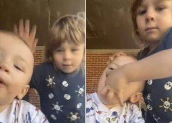 3 Year Old Boy Saves His Little Brother From Choking On Piece Of Toy, Internet Calls Him A Hero, Rescues Baby Brother