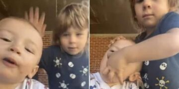 3 Year Old Boy Saves His Little Brother From Choking On Piece Of Toy, Internet Calls Him A Hero, Rescues Baby Brother