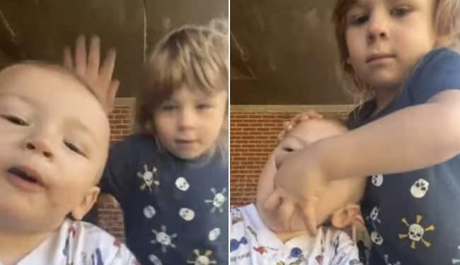 3 Year Old Boy Saves His Little Brother From Choking On Piece Of Toy, Internet Calls Him A Hero, Rescues Baby Brother