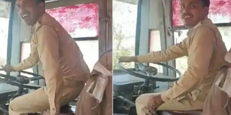 Up Roadways Desi Jugaad: Upsrtc Bus Driver Changing Top Gear In Abnormal Way Watch Viral Video Department Spins Into Action, UP Roadways Bus Driver Jugaad Ka Video