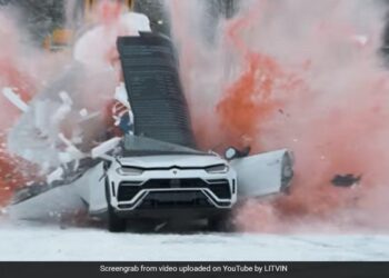 Watch: Russian YouTuber Smashes Lamborghini Worth Over Rs 3 Crore Into Pieces To Promote An Energy Drink, Netizens Shocked