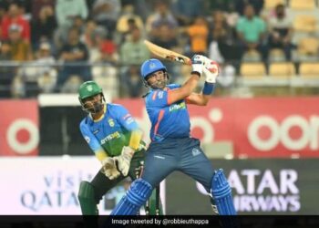 Robin Uthappa Hits Three Consecutive Sixes On Mohammad Hafeez, Watch Video