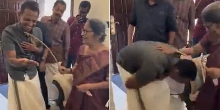 Teacher Studen Emotional Viral Video: Seeing Old Student Beaten Up By His Teacher Users Remembered Their Childhood, Amazing Video, Teacher Student Ka Video