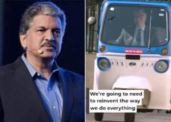 Watch: Anand Mahindra Reacts To Video Of Bill Gates Driving The Mahindra Treo | Bill Gates Drives Electric Auto Rickshaw