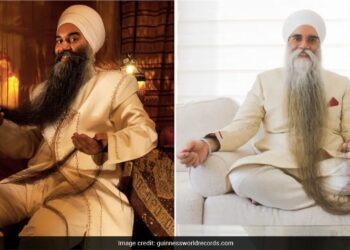 Canadian Sikh Breaks His Own Record For Worlds Longest Beard Watch Video