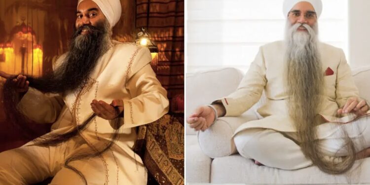Canadian Sikh Breaks His Own Record For Worlds Longest Beard Watch Video