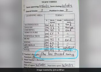 She Has Passed Away Teacher Embarrassing Remark On Report Card Shocks Internet You Will Be Scared