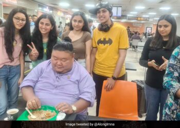 Nagaland Minister Temjen Imna Along Photo With A Group Of Girls Shows His Love For Food