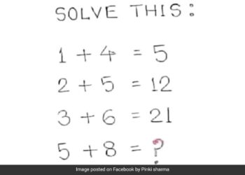 Can You Solve This Simple Math Puzzle In 15 Seconds 97 Percent People Failed