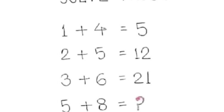 Can You Solve This Simple Math Puzzle In 15 Seconds 97 Percent People Failed