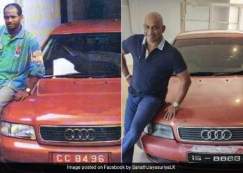 WATCH: Former Cricketer Sanath Jayasuriya Shares An Old Memorable Pic Of Himself Posing With 1996 World Cup Man Of Series Audi Car