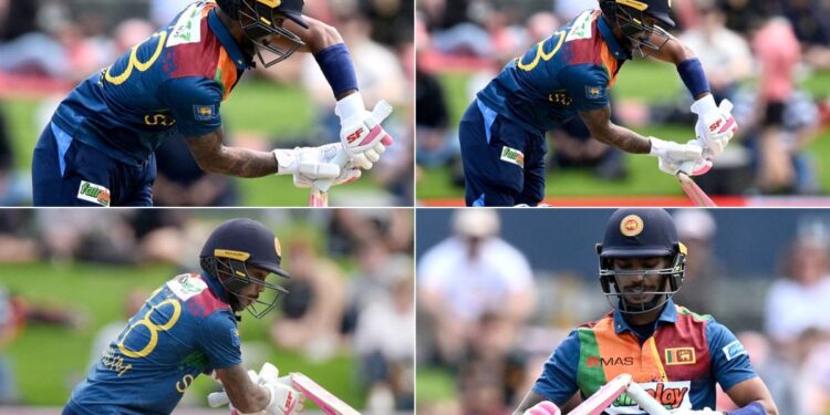 Watch Video Breaking Bat Sri Lankan Batsman Pathum Nissanka Bat Broken By New Zealand Bowlers Adam Milne Stormy Ball