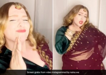 German Woman Grooving To Saajanji Ghar Aaye People Fell In Love With The Dance Says Pure Gold – जर्मन महिला ने साजनजी घर आए… गाने पर लगाए खूब ठुमके, डांस पर फिदा हुए लोग, बोले