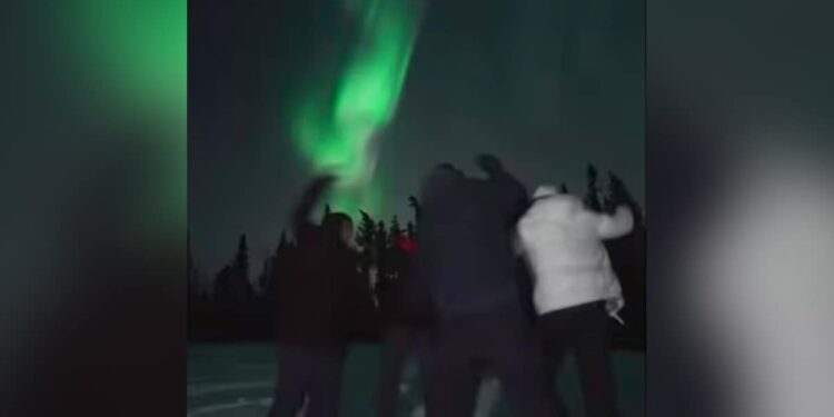 Watch: Group Of Men Performs Garba Under Vibrant Northern Lights In Alaska Video Going Viral On Social Media