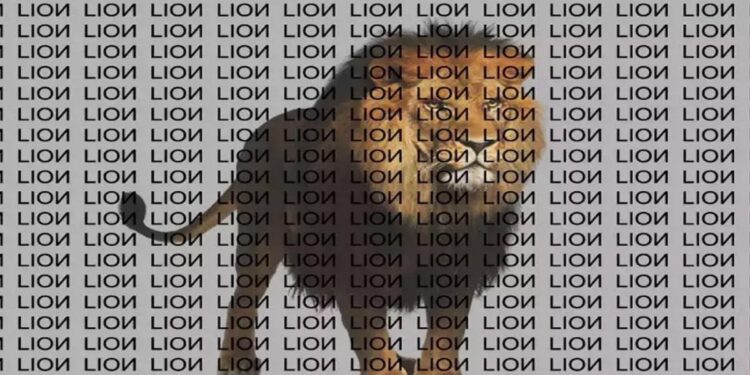 Optical Illusion Picture: Can You Find Hidden Correct Spelling Of Lion In 10 Seconds From The Optical Illusion Picture Article