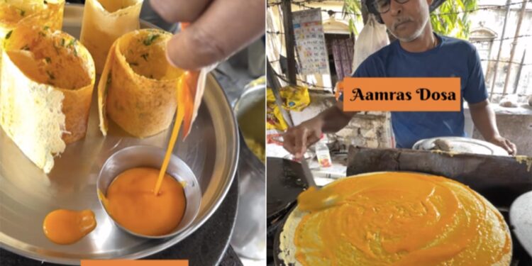 Chef Made Aamras Dosa By Adding Mango Juice Is Here To Give Foodies Another Nightmare Watch Video – आम का रस डालकर बना दिया आमरस डोसा, भड़क गए लोग, बोले