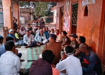 श्रीमान पुलिस अधीक्षक महोदय के नेतृत्व व दिशा निर्देश में किया जा रहा है नवाचार जनता से संवाद हेतु लगाई जा रही है पुलिस चौपाल