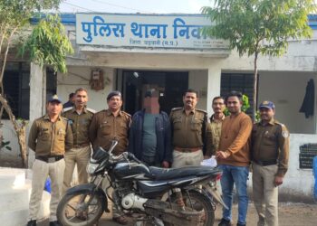 थाना निवाली पुलिस द्वारा अवैध हथियार (फायर आर्म्स) ले जाते आरोपी को पकड़ा