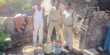 अवैध शराब के विरुद्ध थाना निवाली पुलिस की बड़ी कार्रवाई