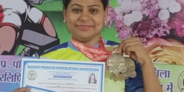 मास्टर्स राज्य स्तरीय पावरलिफ्टिंग चैंपियनशिप मे सुनीता काग ने गोल्ड जीत कर इतिहास रचा