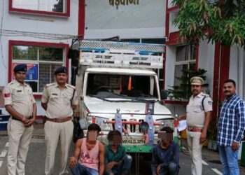 बड़वानी पुलिस के द्वारा गोवंश तस्करी के विरुद्ध एक ओर प्रभावी कार्यवाही