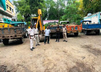 अवैध खनिज उत्खनन एवं परिवहन के विरूद्ध की गई कार्यवाही