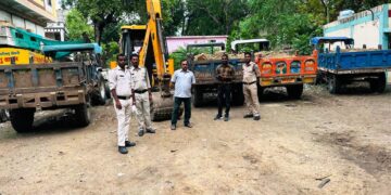 अवैध खनिज उत्खनन एवं परिवहन के विरूद्ध की गई कार्यवाही