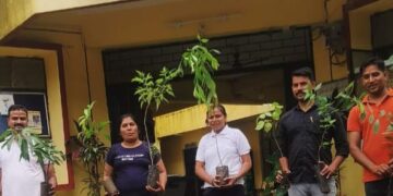 एक पेड़ माँ के नाम अभियान के अंतर्गत जिला बड़वानी पुलिस द्वारा किया गया वृहद स्तरीय वृक्षारोपण