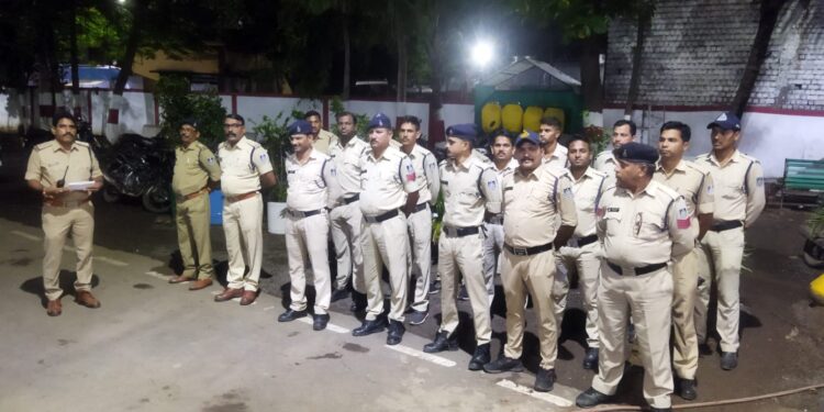 बड़वानी पुलिस द्वारा की गई जिले में प्रभावी “कॉम्बिंग गश्त