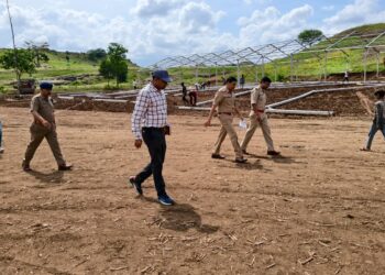 एसपी ने माननीय मुख्यमंत्री के प्रस्तावित आगमन हेतु की व्यवस्थाओं का जायजा